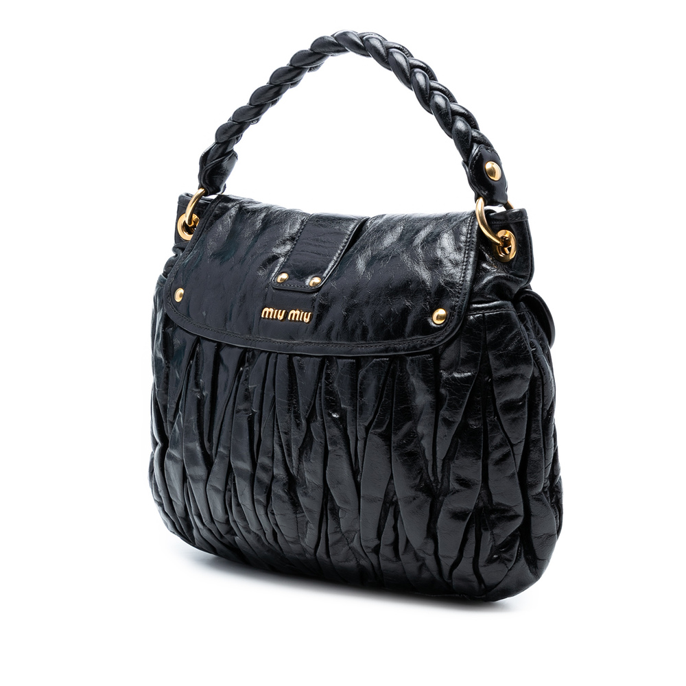 Pre-Loved Miu Miu Matelasse Nappa Coffer Satchel - Picture 2 of 6